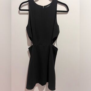 Forever 21 black cutout mini dress in size S